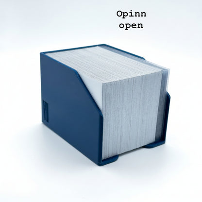 add text below Opinn " open"